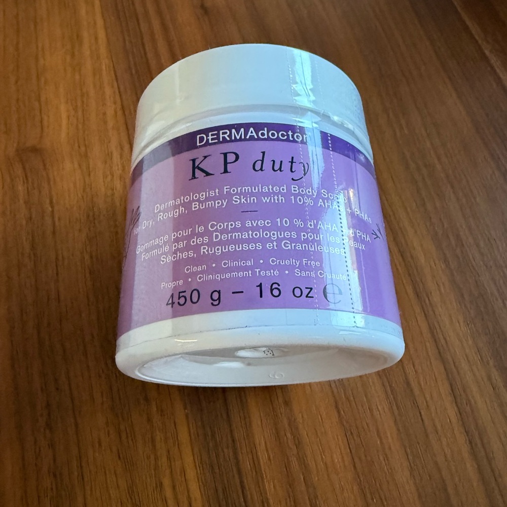 DERMAdoctor KP Duty Body Scrub - Purple NWT 16 oz
